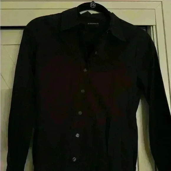 Black Club Monaco Fitted Button Down - Picture 3 of 5